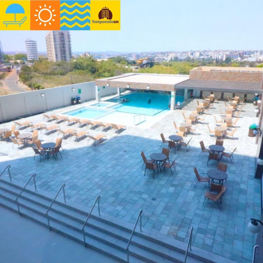 الشقق الفندقية كلدس نوفاسفي  Piazza Com Acesso Ao Acqua Park - Gustavo المظهر الخارجي الصورة