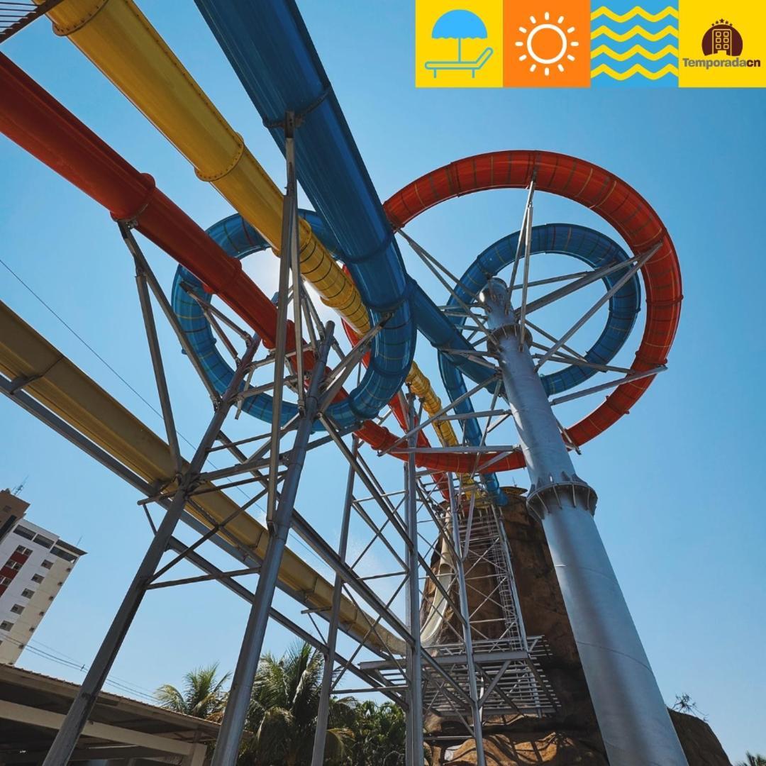 الشقق الفندقية كلدس نوفاسفي  Piazza Com Acesso Ao Acqua Park - Gustavo المظهر الخارجي الصورة